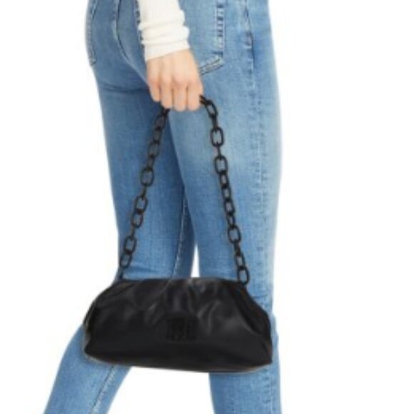 NWT - Badgley Mischka Ruched Convertible Clutch in Blush Pink - Picture 3 of 16